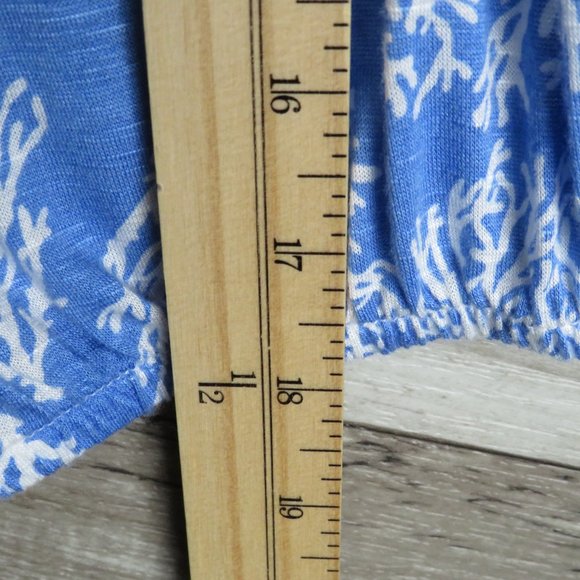 Casey Key* Women's 3/4 Sleeve V-Neck Curved Hem Sequin Pullover Blouse~ Size PXL - Picture 10 of 11